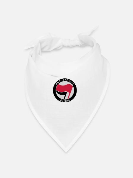 Anti-Fascist Action - Bandana Dreieckstuch - Weiß