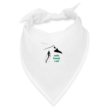 mbin Skitour - Bandana Dreieckstuch - Weiß - Vorne