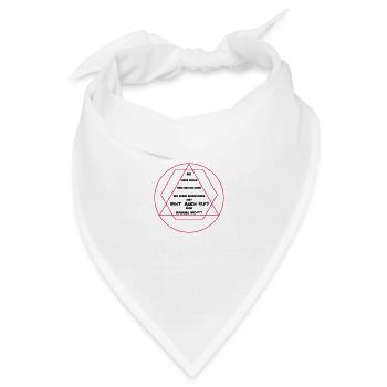 WIE GERNE DISKUTIEREN SIE? - Bandana Dreieckstuch - Weiß - Vorne