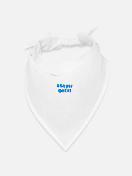 Super-Onkel - Bandana Dreieckstuch - Weiß