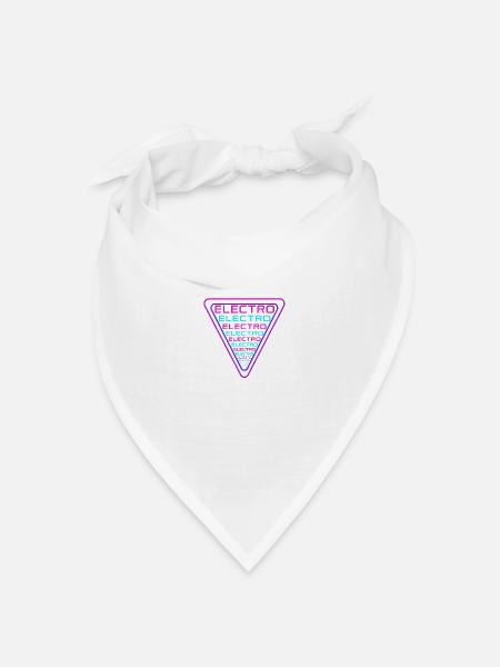 ELECTRO - Bandana Dreieckstuch - Weiß
