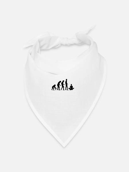 Human Evolution Yoga - Bandana Dreieckstuch - Weiß