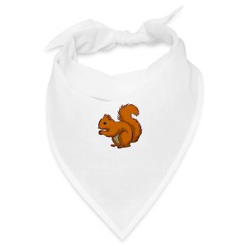 squirrel25 - Bandana Dreieckstuch - Weiß - Vorne