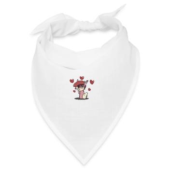 rabbit45 - Bandana Dreieckstuch - Weiß - Vorne