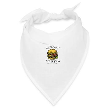 Burgermeister Grill-T-Shirt - Bandana Dreieckstuch - Weiß - Vorne
