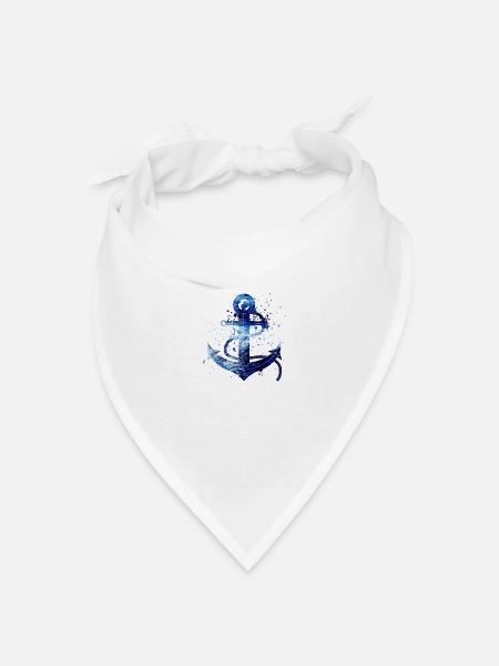 Anker - Bandana Dreieckstuch - Weiß