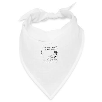 Vitruvian_Man_Leonardo_Da - Bandana Dreieckstuch - Weiß - Vorne