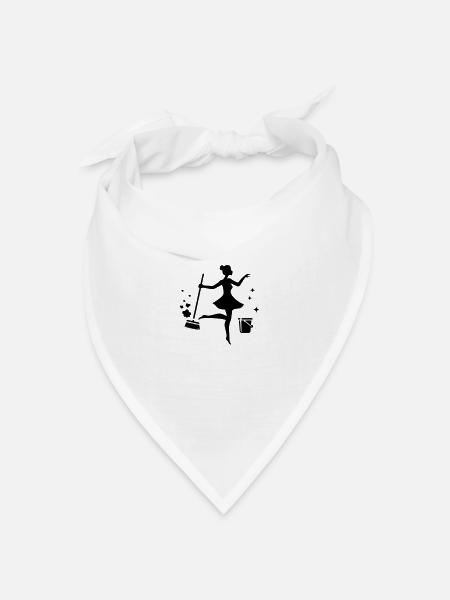 Putzfee - Bandana Dreieckstuch - Weiß