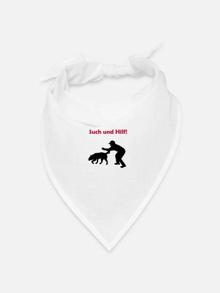 such_und_hilf_cb - Bandana Dreieckstuch - Weiß