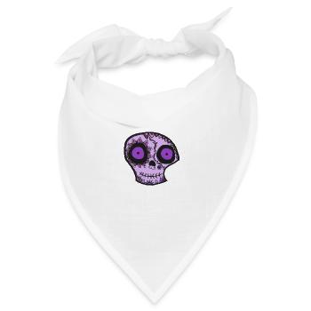 Dias de los muertos - Bandana Dreieckstuch - Weiß - Vorne