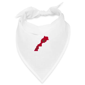 Marokko 2 - Bandana Dreieckstuch - Weiß - Vorne