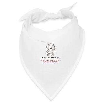 Ich versuche Dinge aus Deiner Sicht zu betrachten - Bandana Dreieckstuch - Weiß - Vorne