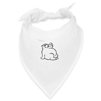 Denken soiffard - Bandana Dreieckstuch - Weiß - Vorne