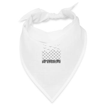 be creative - Bandana Dreieckstuch - Weiß - Vorne