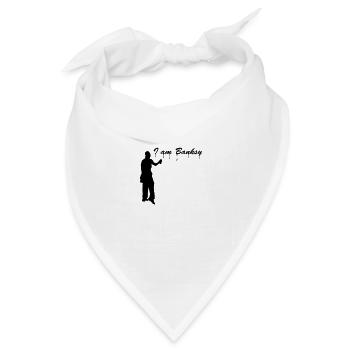 i_am_banksy - Bandana Dreieckstuch - Weiß - Vorne