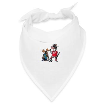 Schweiz Schweden - Bandana Dreieckstuch - Weiß - Vorne