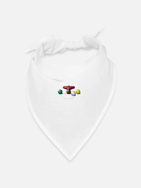 snookerrack - Bandana Dreieckstuch - Weiß