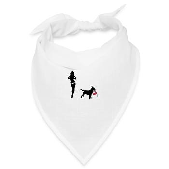 hund - Bandana Dreieckstuch - Weiß - Vorne