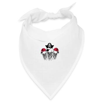 3 freunde party team crew pirat seeraeuber matrose - Bandana Dreieckstuch - Weiß - Vorne