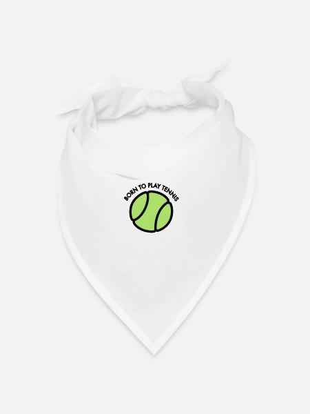 Tennis - Bandana Dreieckstuch - Weiß