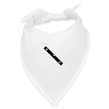 Ebene zur Maurer_g1 - Bandana Dreieckstuch - Weiß - Vorne