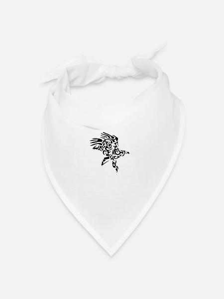 Adler adler aguila aquila Stammes Adler - Bandana Dreieckstuch - Weiß