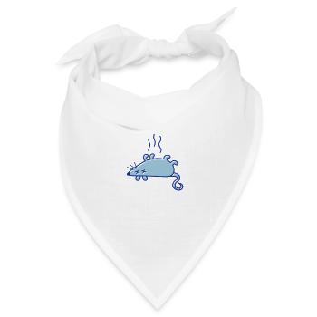 Eine tote Maus - Bandana Dreieckstuch - Weiß - Vorne