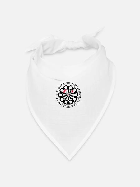 Darts - Bandana Dreieckstuch - Weiß
