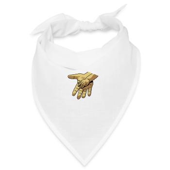 hand_in_hand - Bandana Dreieckstuch - Weiß - Vorne