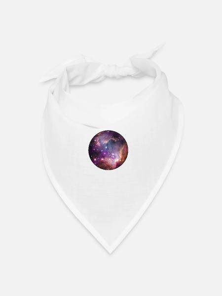 Galaxy - Space - Stars - Cosmic - Art - Universe T - Bandana Dreieckstuch - Weiß