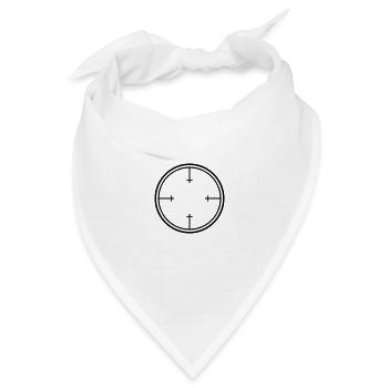 crosshair - Bandana Dreieckstuch - Weiß - Vorne
