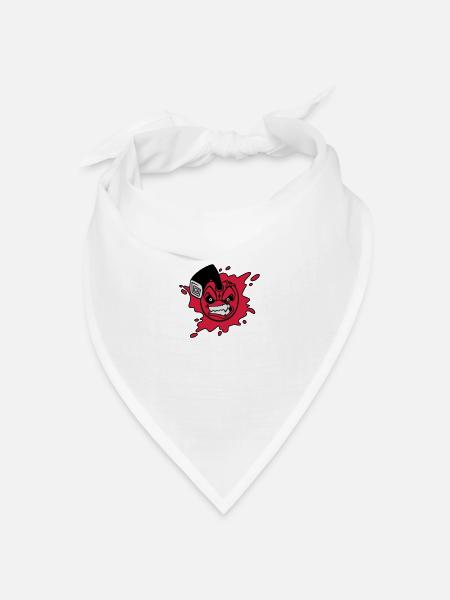 Angry cherry - Bandana Dreieckstuch - Weiß