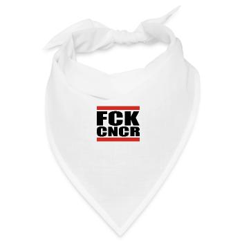 FCK-CNCR-spread.png - Bandana Dreieckstuch - Weiß - Vorne