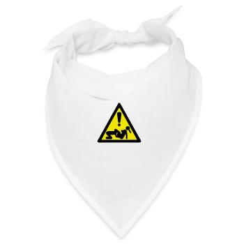 Sex Liebe Paar Gefahr Panel Position - Bandana Dreieckstuch - Weiß - Vorne