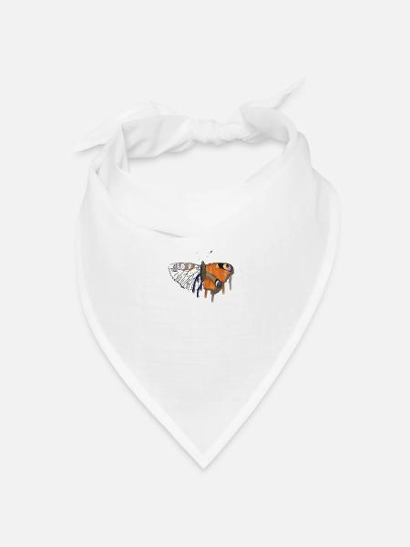 Memento Mori - Bandana Dreieckstuch - Weiß
