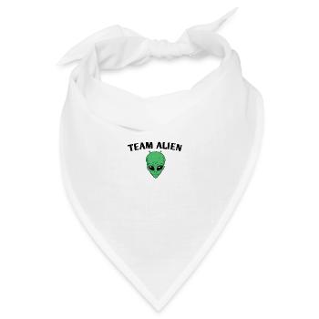 Team Alien - Bandana Dreieckstuch - Weiß - Vorne