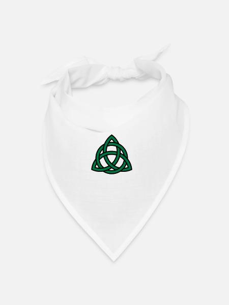 Celtic knot - Bandana Dreieckstuch - Weiß