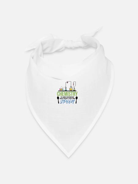 Chemistry Chemie Kolben Labor Geschenk - Bandana Dreieckstuch - Weiß