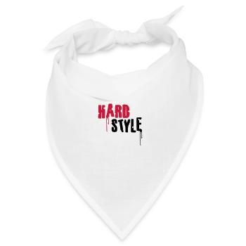 Hardstyle - Bandana Dreieckstuch - Weiß - Vorne