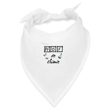 Je suis prof de chimie ballon - Bandana Dreieckstuch - Weiß - Vorne