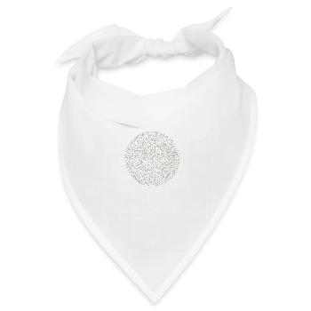 Pi mathematics gift math spiral circle irrational - Bandana Dreieckstuch - Weiß - Vorne