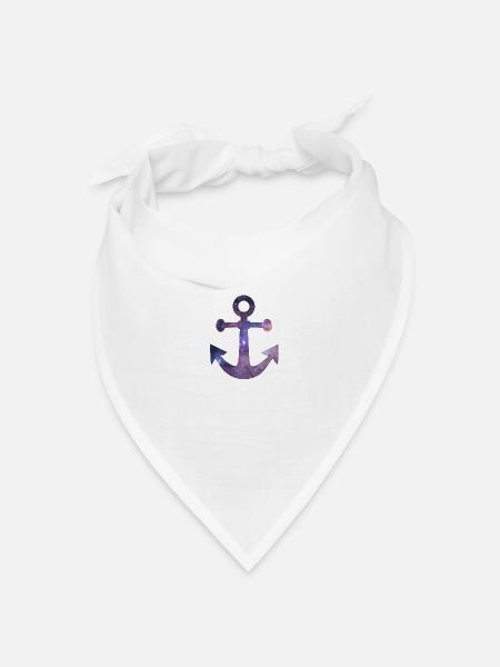 Anker - Bandana Dreieckstuch - Weiß
