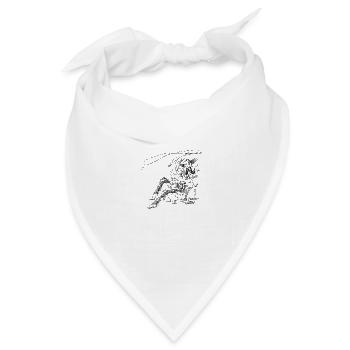 Rodeo Cowboy Wild West Design - Bandana Dreieckstuch - Weiß - Vorne