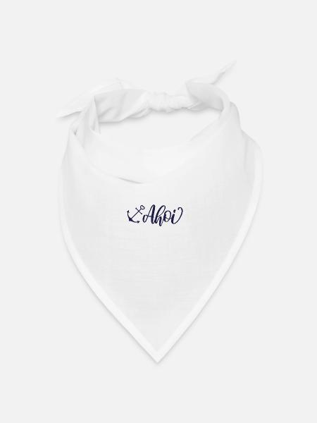 Ahoi - Bandana Dreieckstuch - Weiß