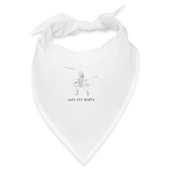 guerriero greco, "Questa è Sparta" bianco - Bandana Dreieckstuch - Weiß - Vorne
