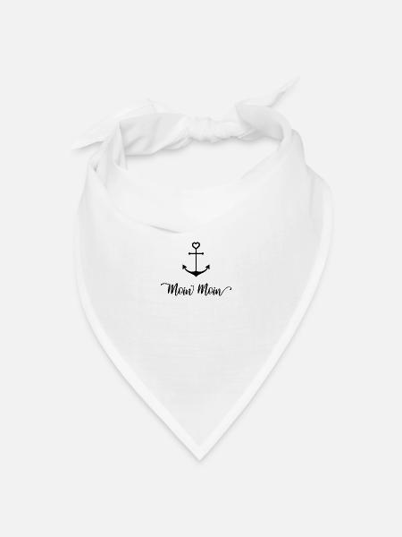 Moin Moin - Bandana Dreieckstuch - Weiß
