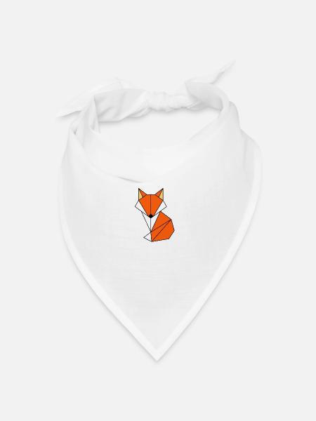 Fuchs - Bandana Dreieckstuch - Weiß