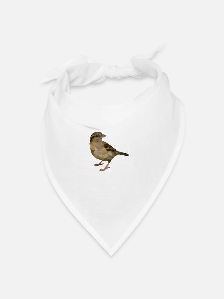 Spatz - Bandana Dreieckstuch - Weiß