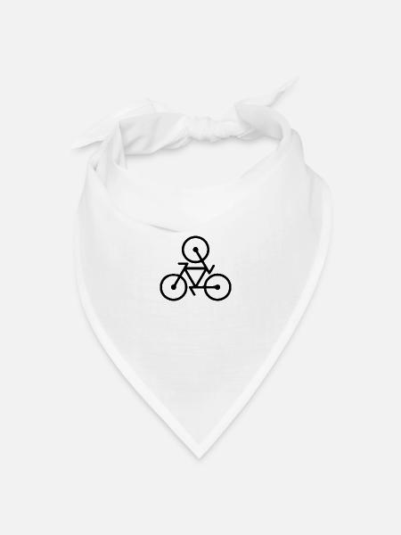 triathlon bike - Bandana Dreieckstuch - Weiß