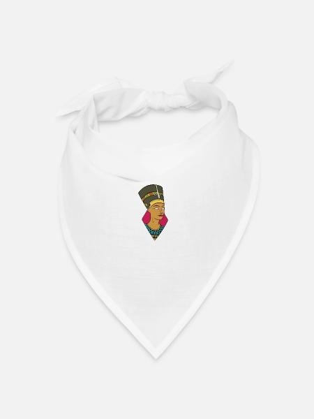 Cleopatra - Bandana Dreieckstuch - Weiß